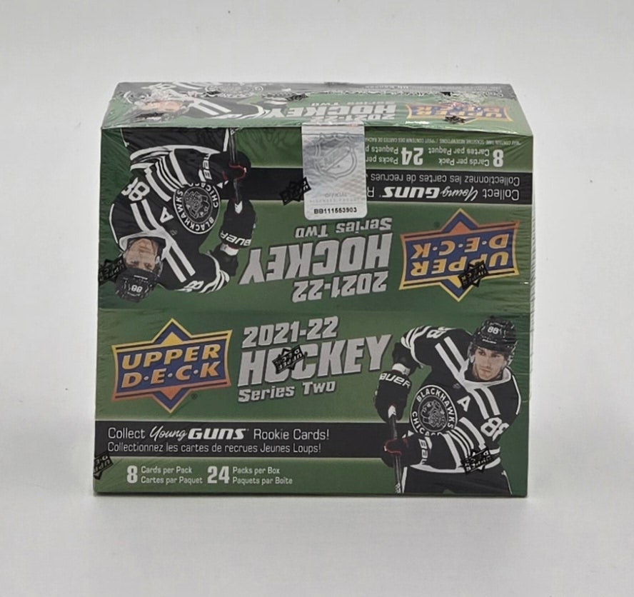 2021/22 Upper Deck Hockey Cards Series Two Mega Box (24 Packs)