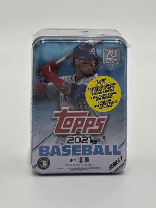 2021 Topps Baseball Series One Tin (75 Cards)