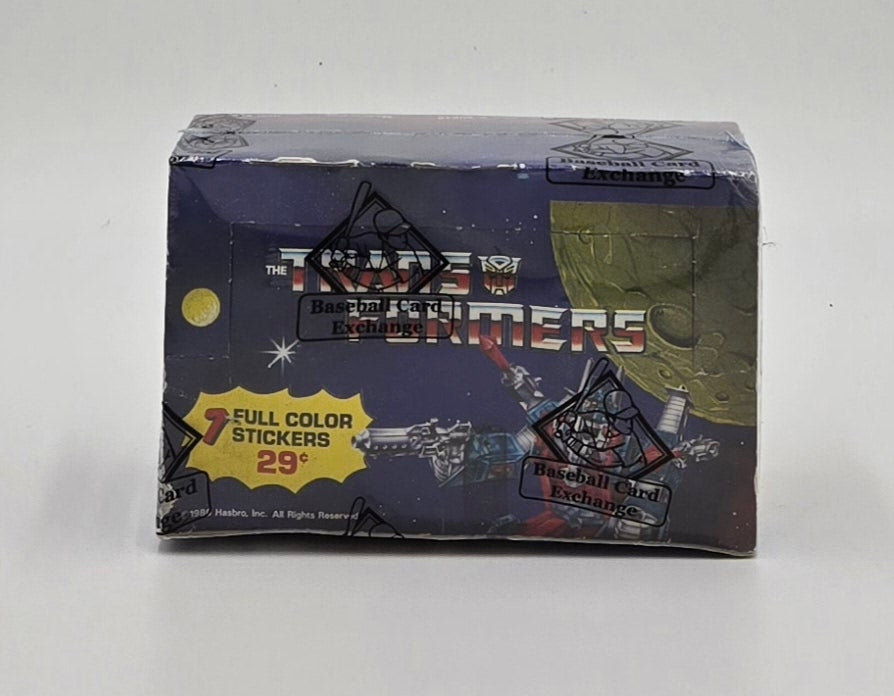 1986 Diamond Transformers Sticker Cards Wax Box (100 Packs) BBCE Authenticated