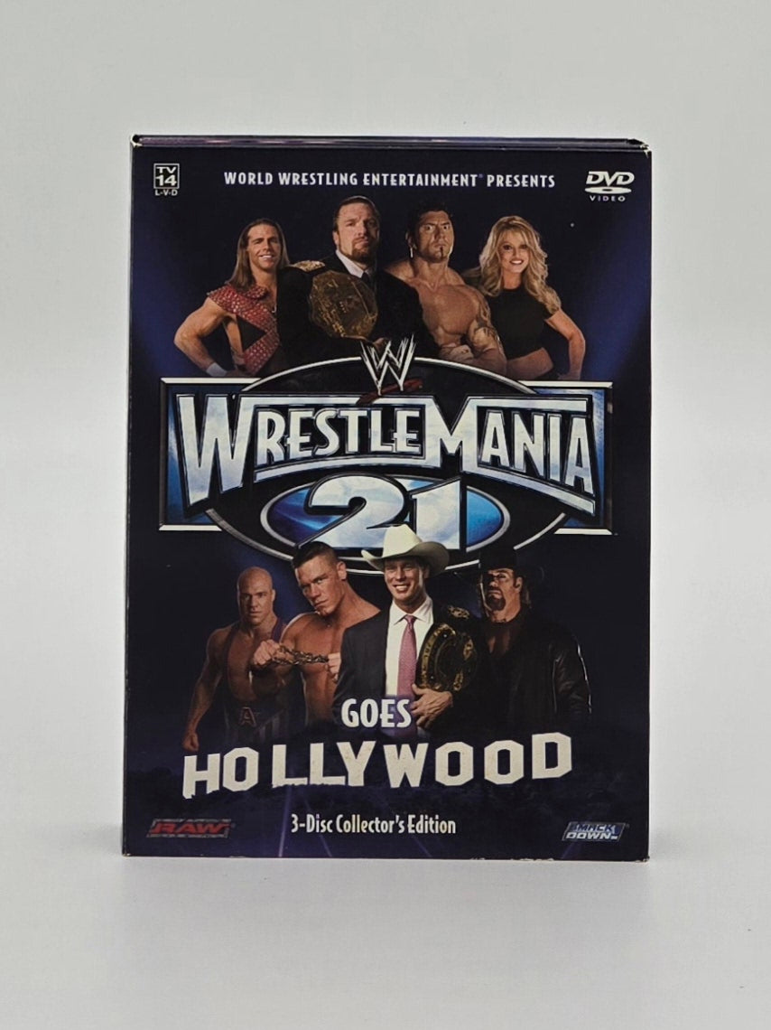 2005 WWE Wrestlemania 21 Collector's Edition 3-Disc DVD Set