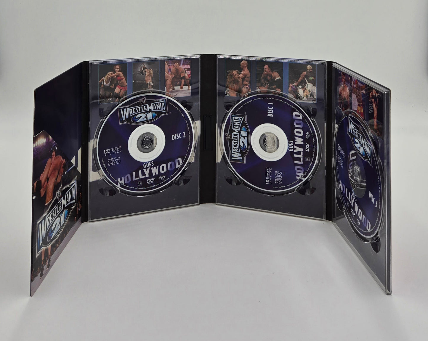 2005 WWE Wrestlemania 21 Collector's Edition 3-Disc DVD Set