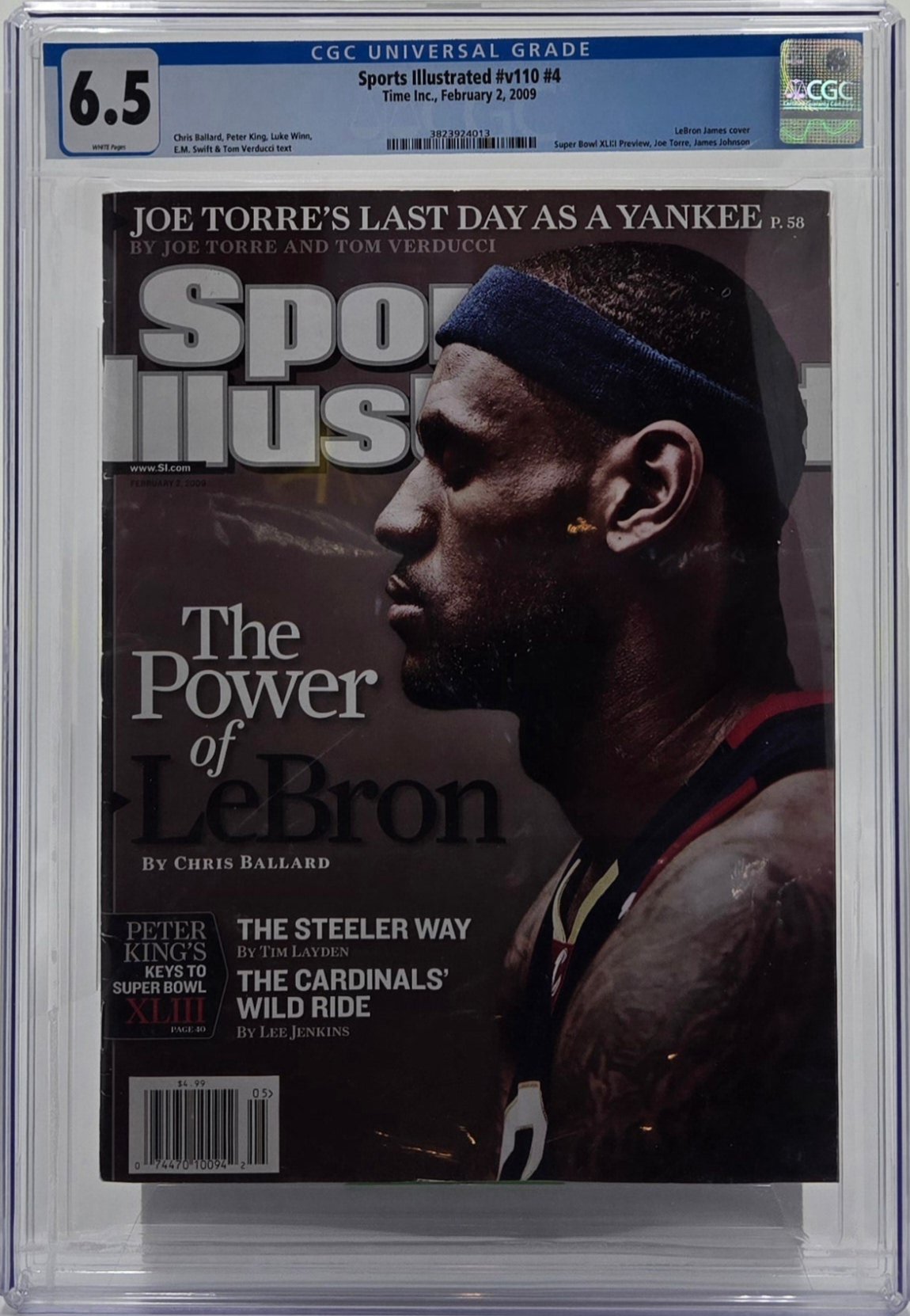 2009 Sports Illustrated Magazine Graded CGC 6.5 LeBron James Cover Rare Newsstand Edition