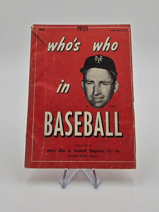 1955 Who's Who in Baseball 40th Edition Vintage Guide