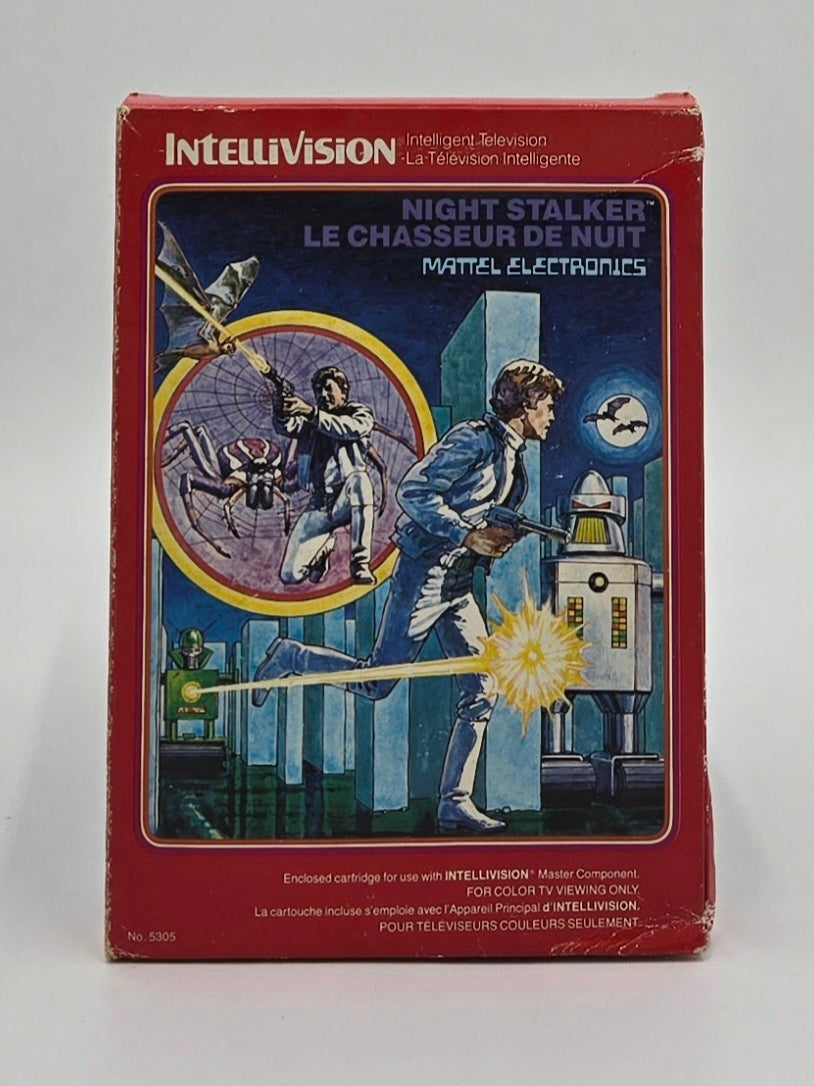 1982 Intellivision Night Stalker Video Game Cartridge In Box