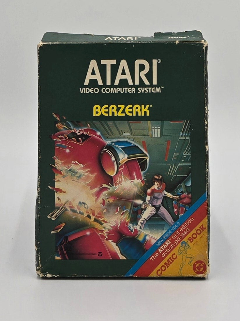 1980 Atari Berzerk Video Game Cartridge In Box