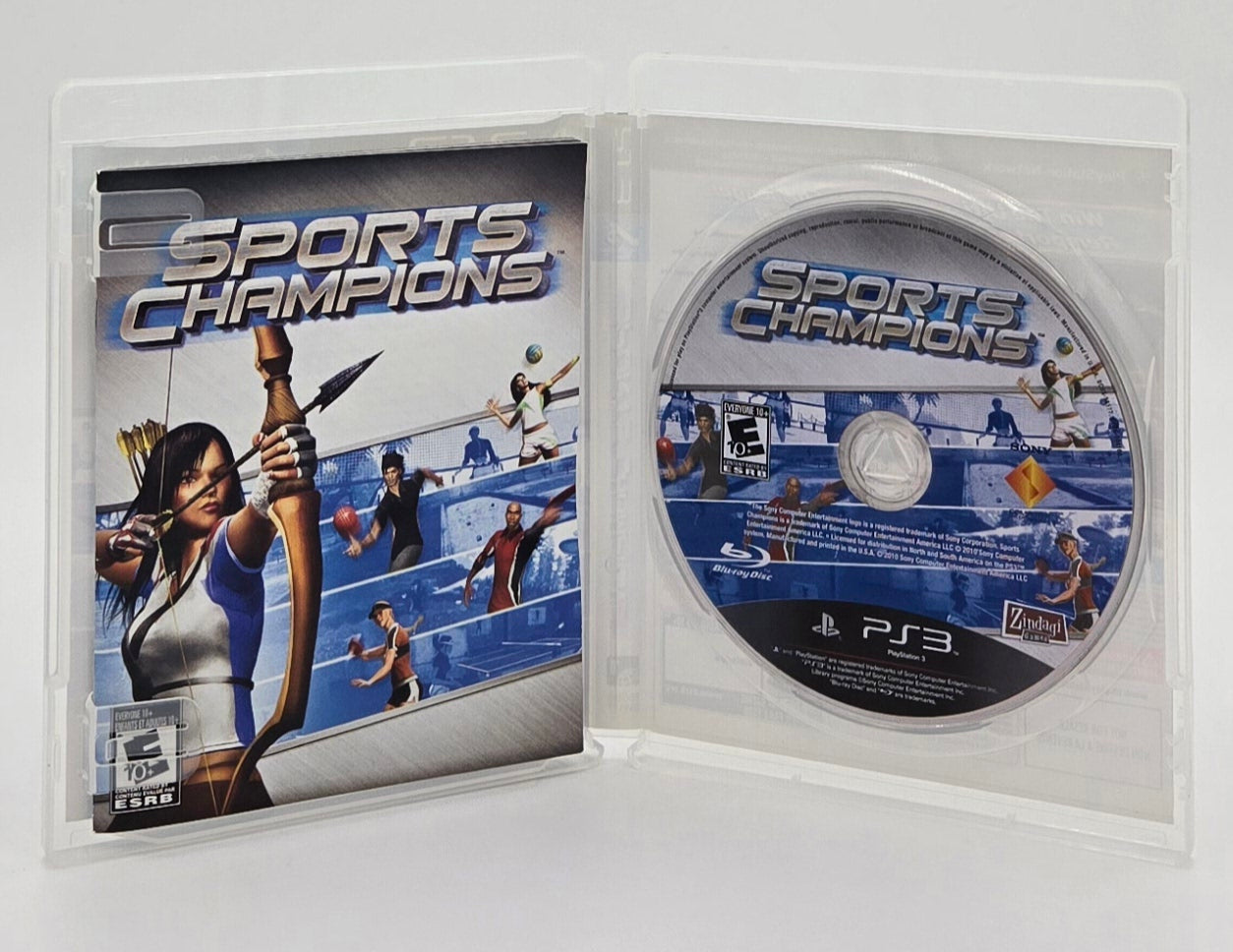 2010 Sony Sports Champions Playstation 3 Video Game Disc In Box