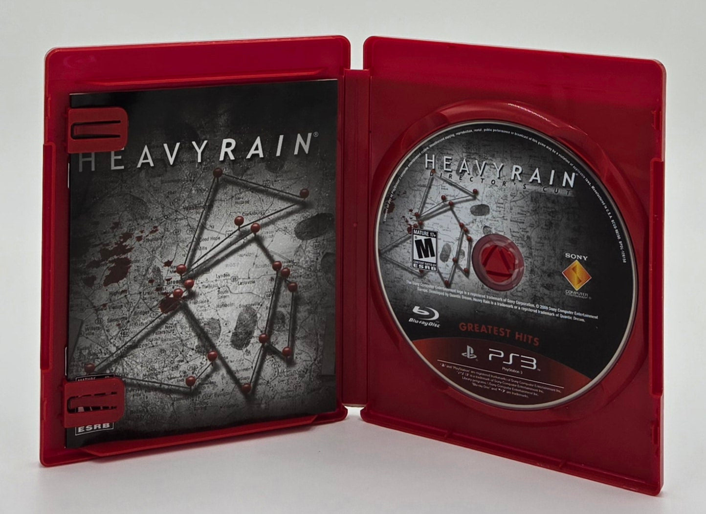 2009 Sony Heavy Rain Director's Cut Playstation 3 Video Game Disc In Box