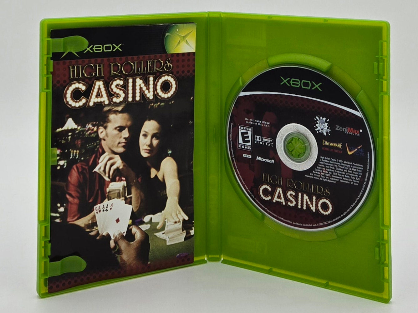 2004 Mud Duck High Rollers Casino Xbox Video Game Disc In Box