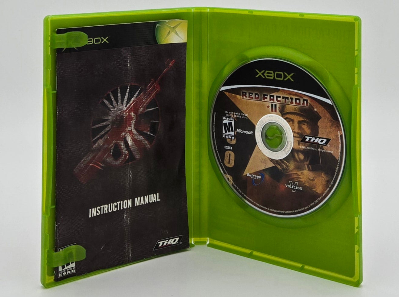 2002 Red Faction II Xbox Video Game Disc In Box