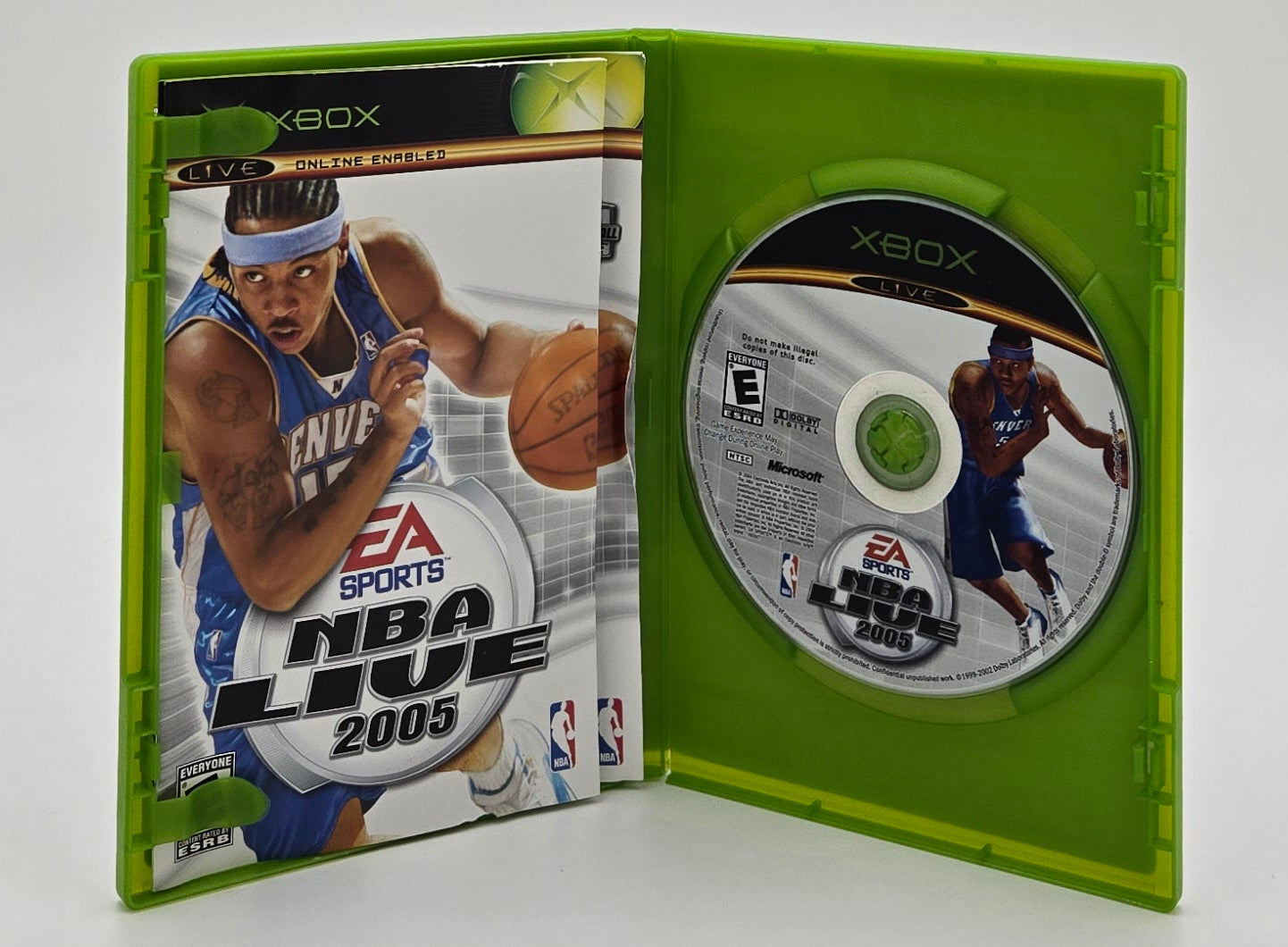 EA Sports NBA Live 2005 Xbox Video Game Disc In Box