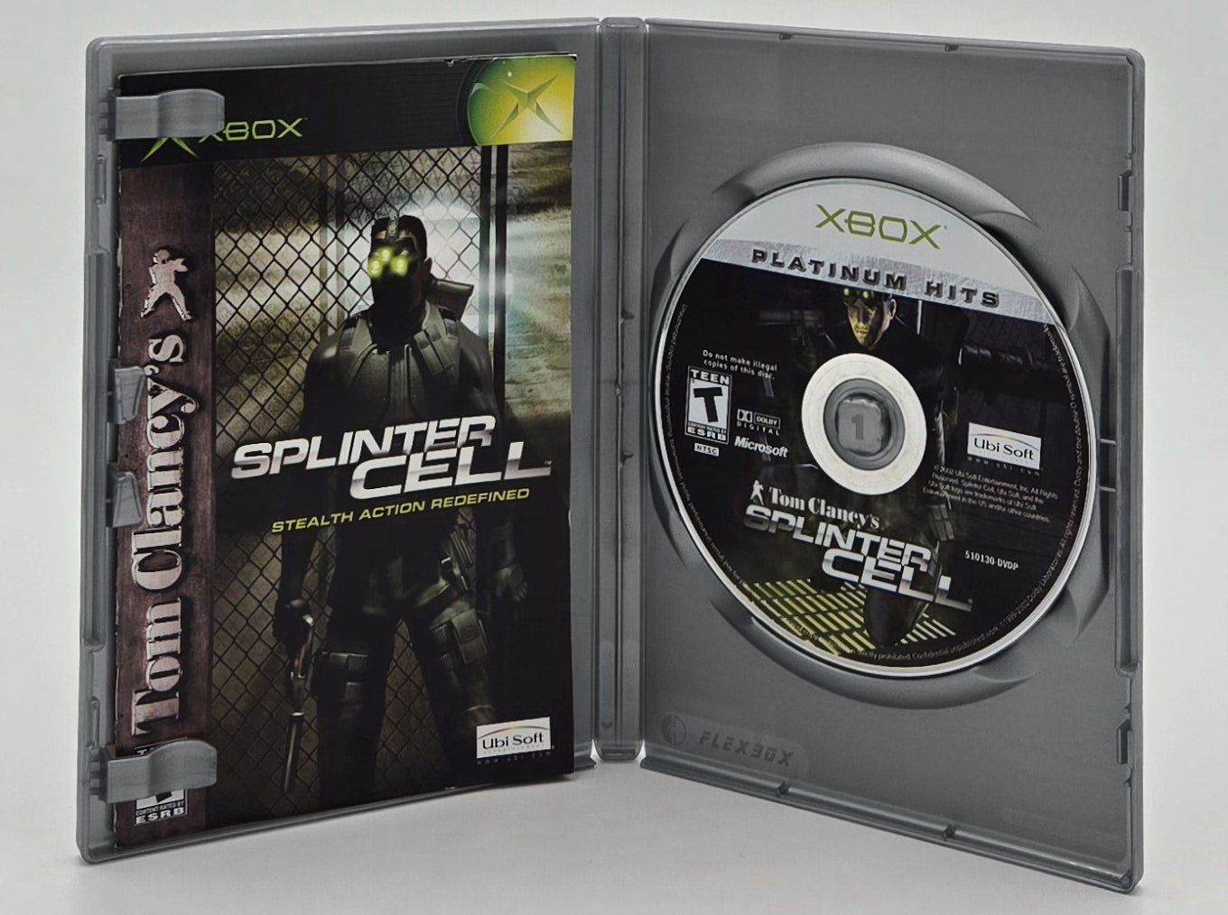 2002 Tom Clancy's Splinter Cell Xbox Video Game Disc In Box