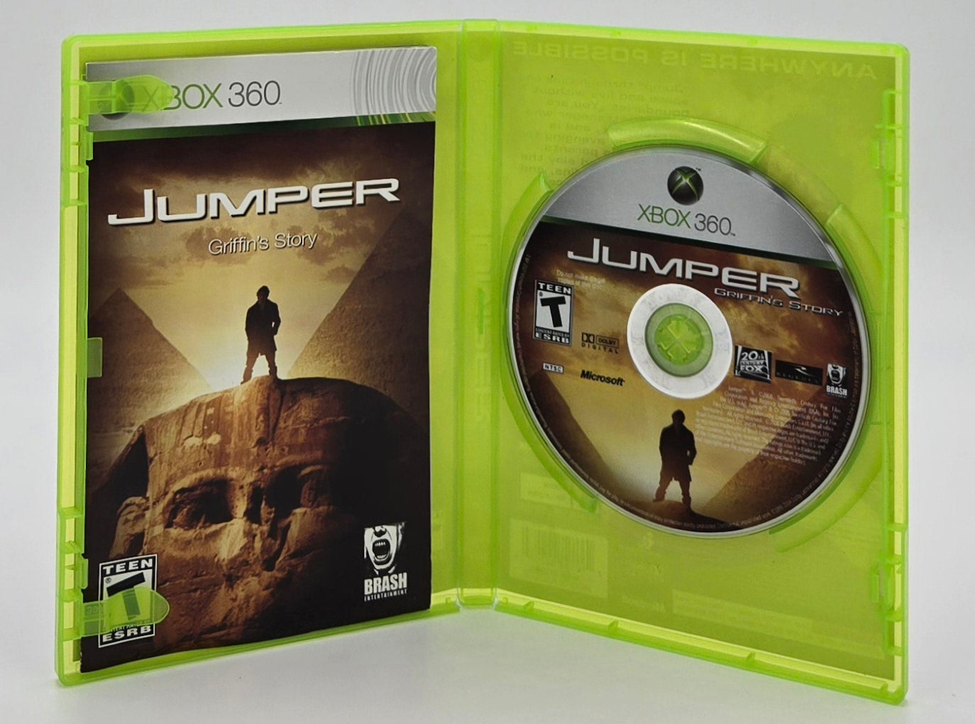 2008 Jumper: Griffin's Story Xbox 360 Video Game Disc In Box