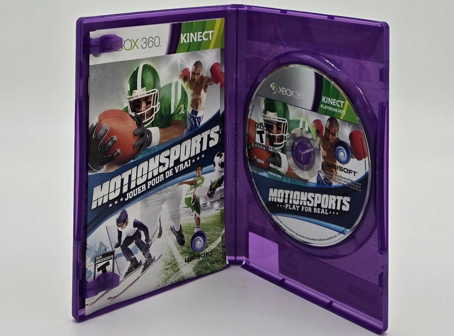 2011 Ubisoft MotionSports Xbox 360 Kinect Video Game Disc In Box