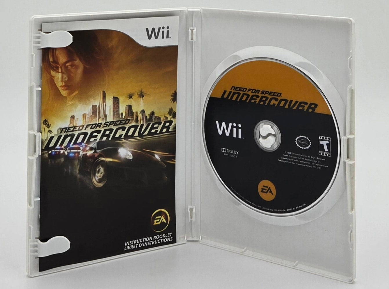 2008 EA Need for Speed: Undercover Wii Video Game Disc In Box