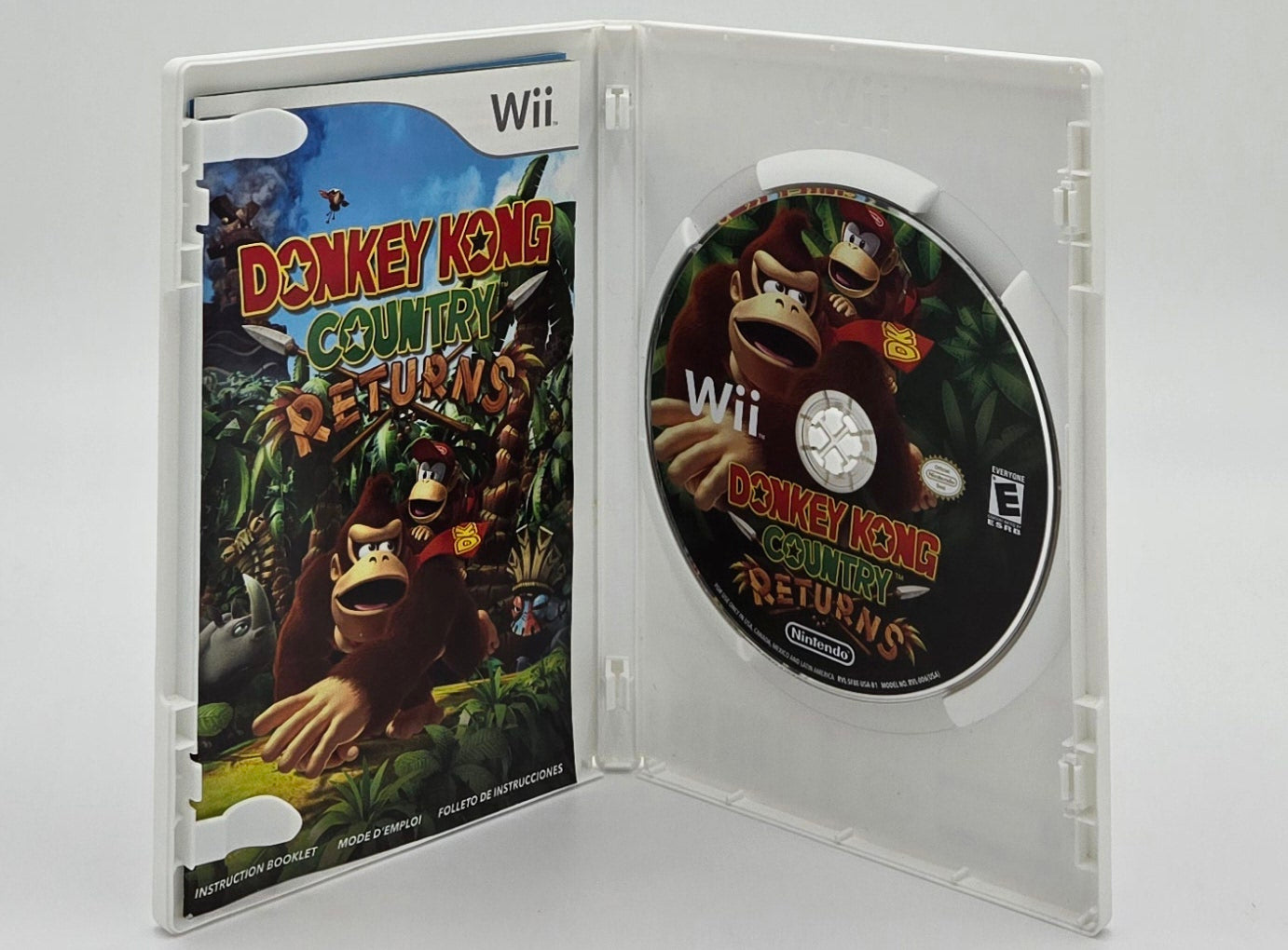 2010 Nintendo Donkey Kong Country Returns Wii Video Game Disc In Box