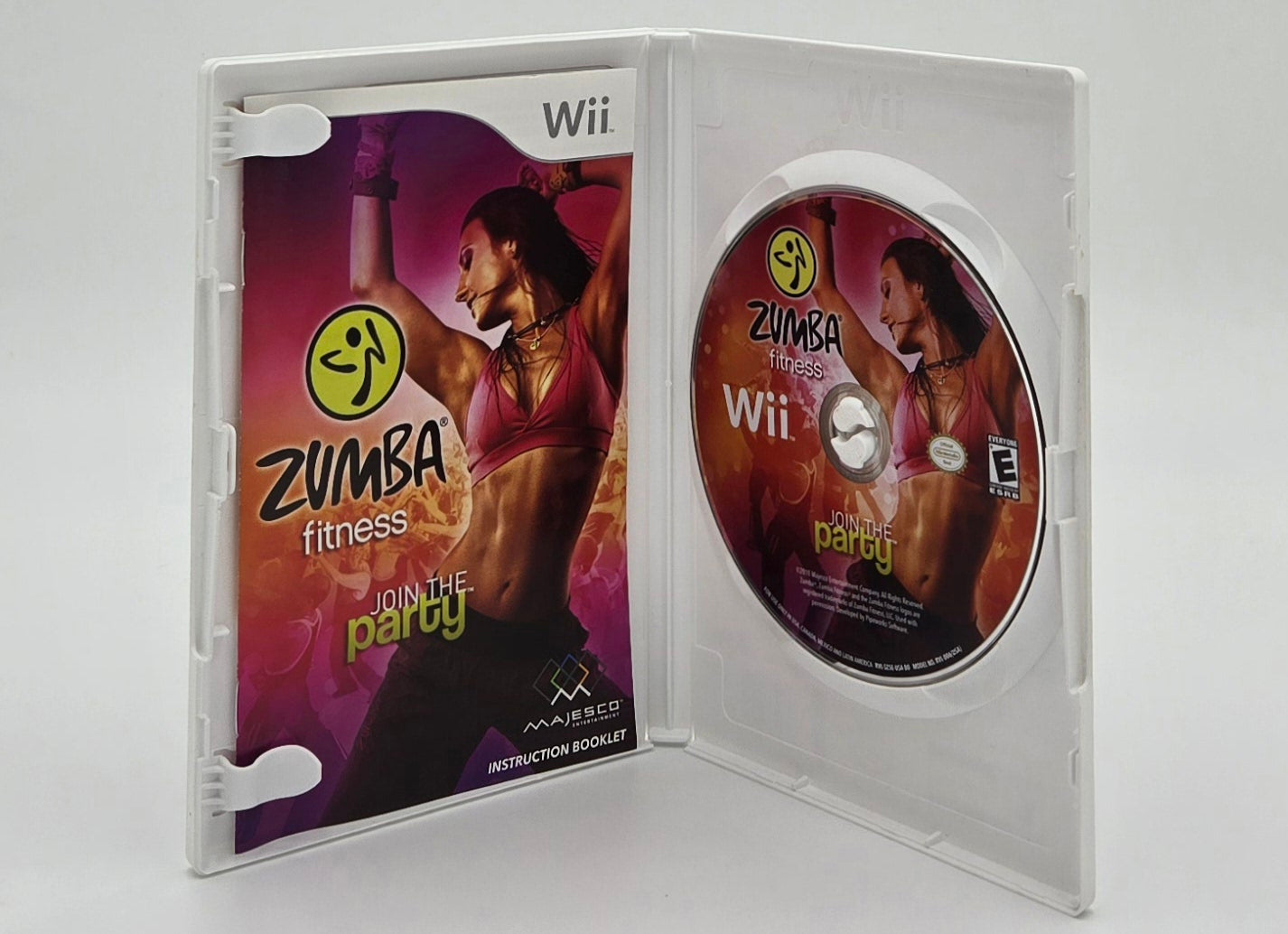 2010 Majesco Zumba Fitness Wii Video Game Disc In Box