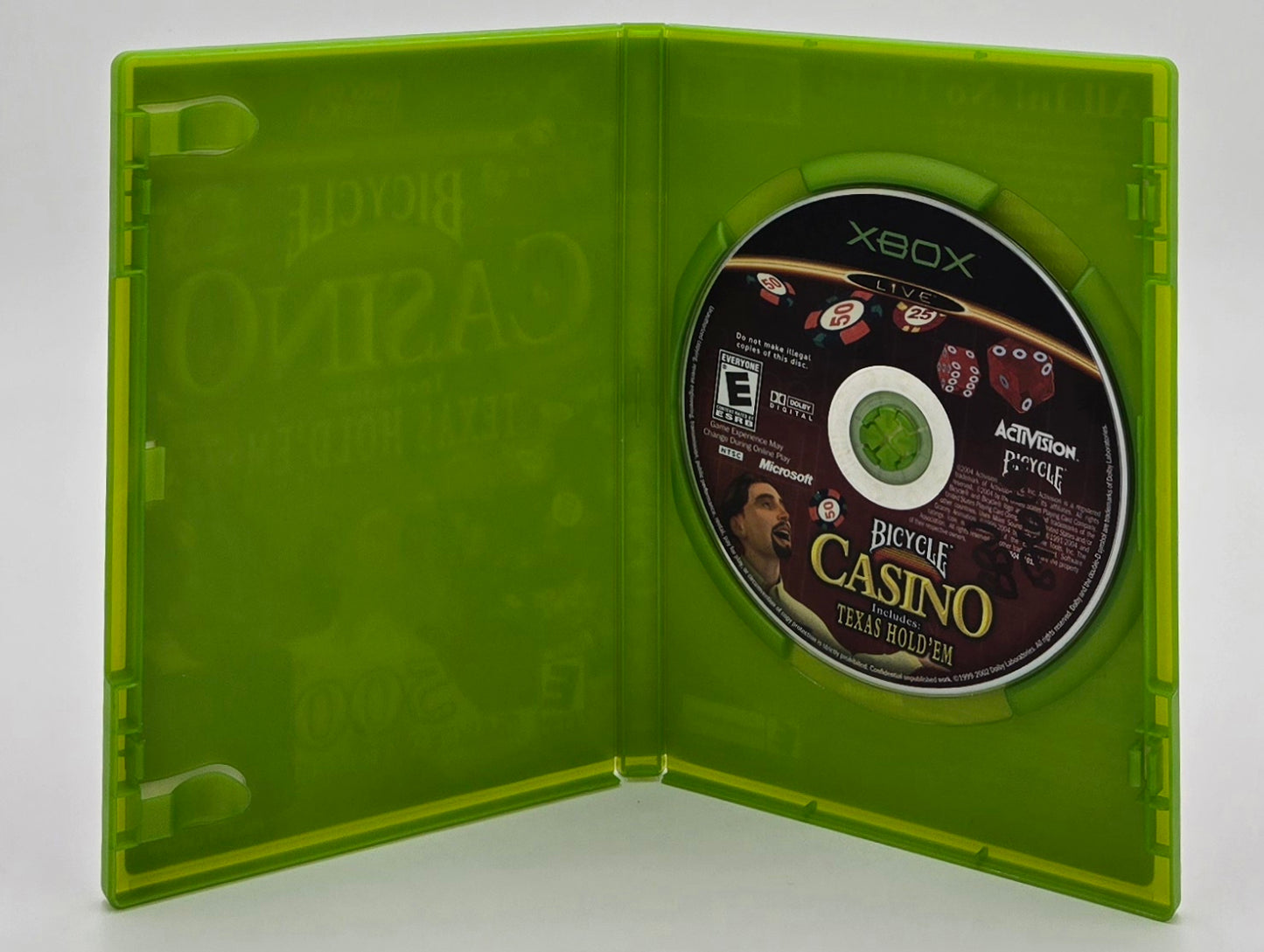 2004 Activision Bicycle Casino Xbox Video Game Disc In Box
