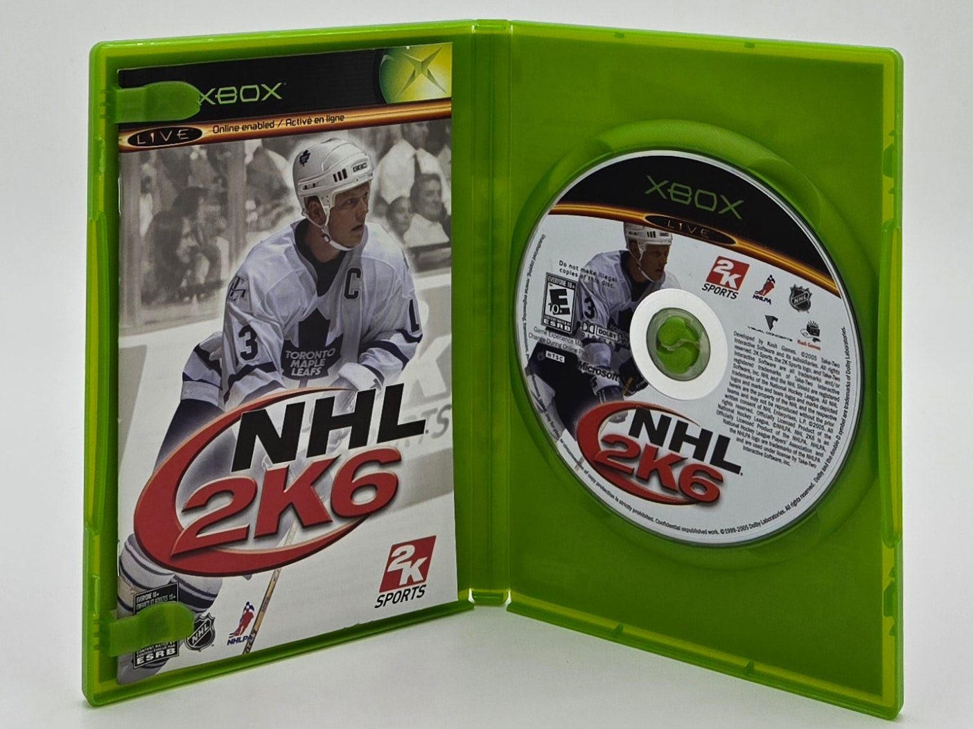 2006 2k Sports NHL 2k6 Xbox Video Game Disc In Box