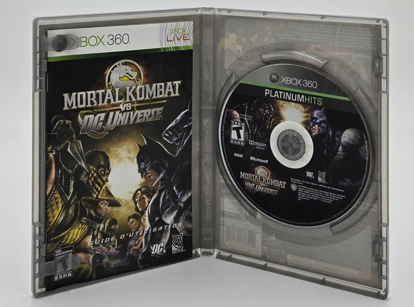 2008 Mortal Kombat vs. DC Universe Xbox 360 Video Game Disc In Box