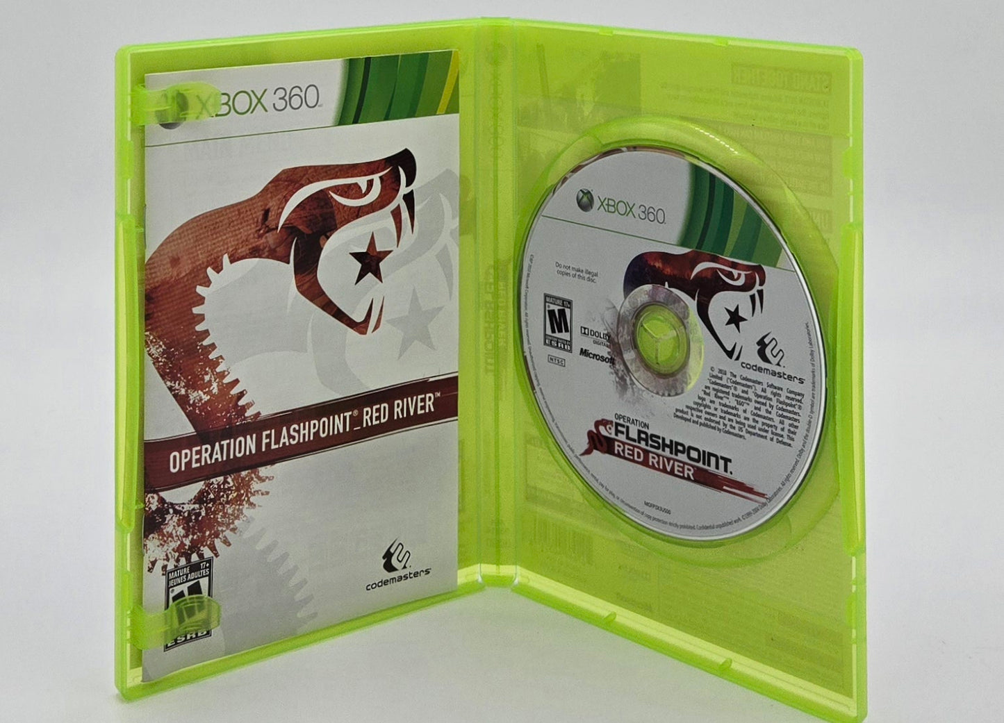 2011 Operation Flashpoint: Red River Xbox 360 Video Game Disc In Box