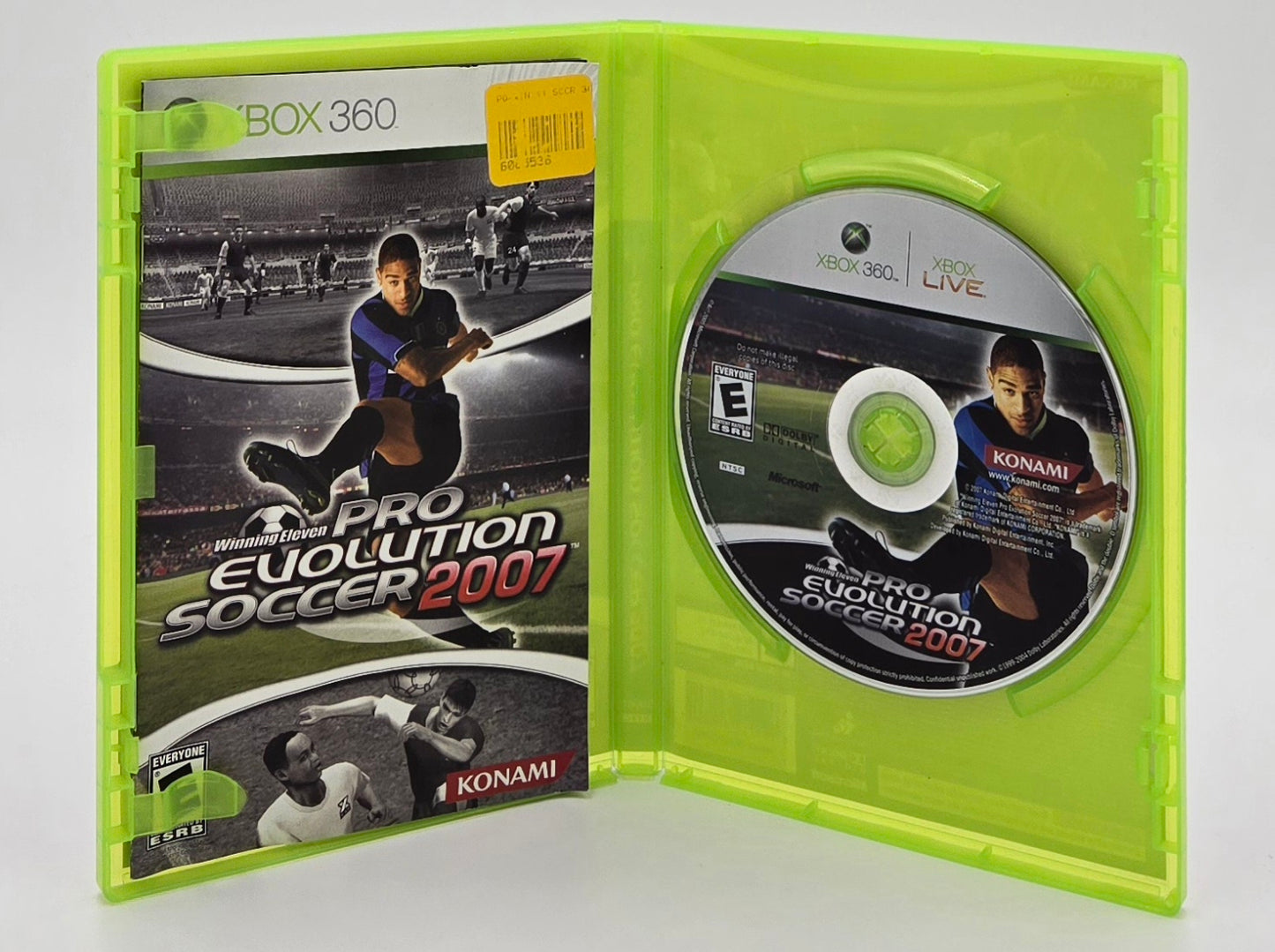 Konami Winning Eleven: Pro Evolution Soccer 2007 Xbox 360 Video Game Disc In Box