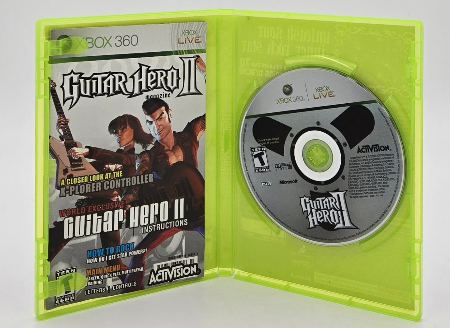 2007 Guitar Hero II Xbox 360 Video Game Disc In Box