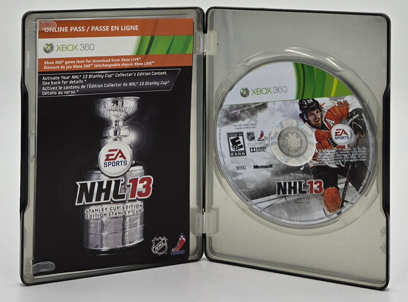 EA Sports NHL '13: Stanley Cup Edition Xbox 360 Video Game Disc Steelbook