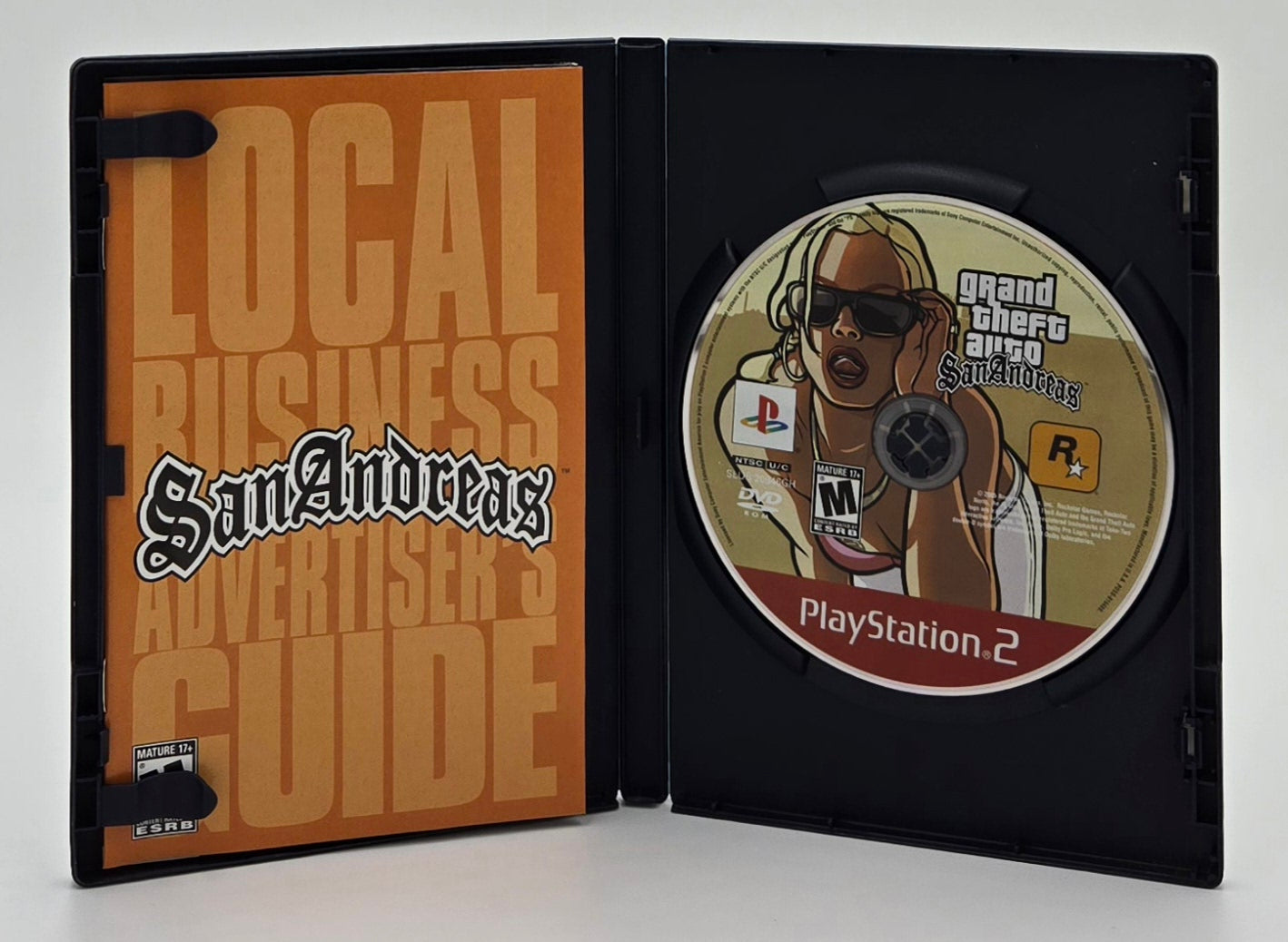 2006 Grand Theft Auto: San Andreas Greatest Hits Edition Playstation 2 Video Game Disc In Box