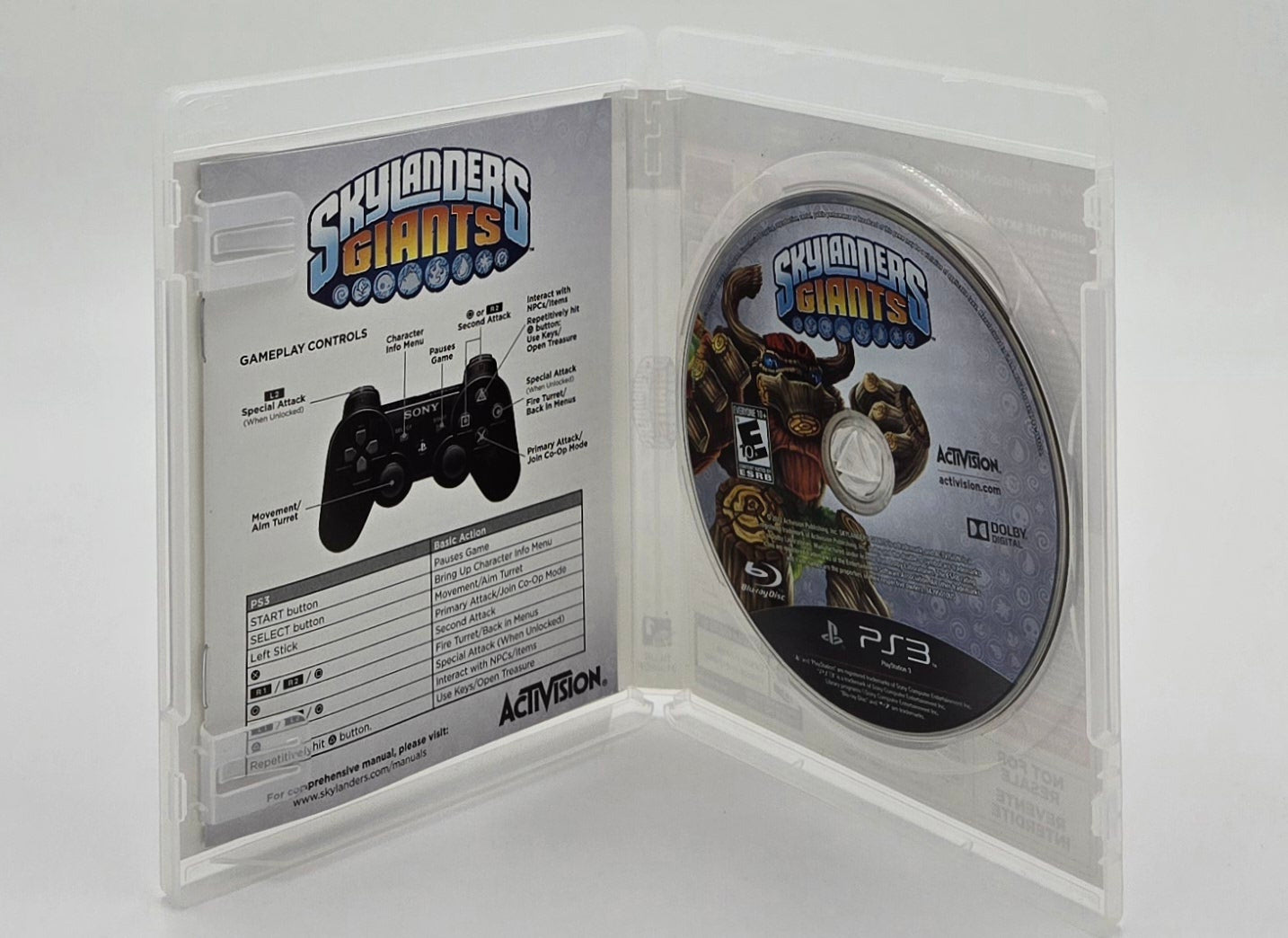 2012 Skylanders: Giants Playstation 3 Video Game Disc In Box