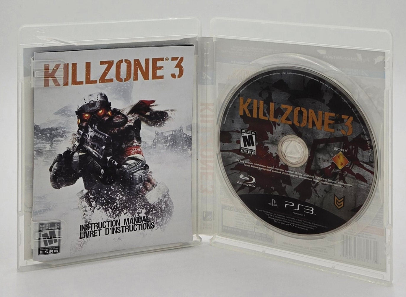 2011 Sony Killzone 3 Playstation 3 Video Game Disc In Box