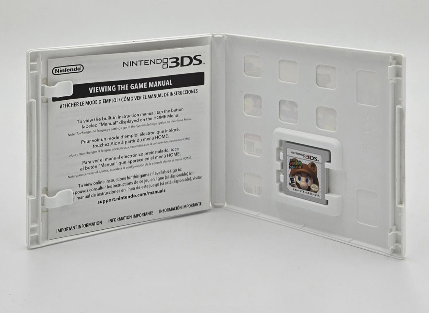 2018 Super Mario 3D Land Nintendo Selects Edition 3DS Video Game Cartridge In Box