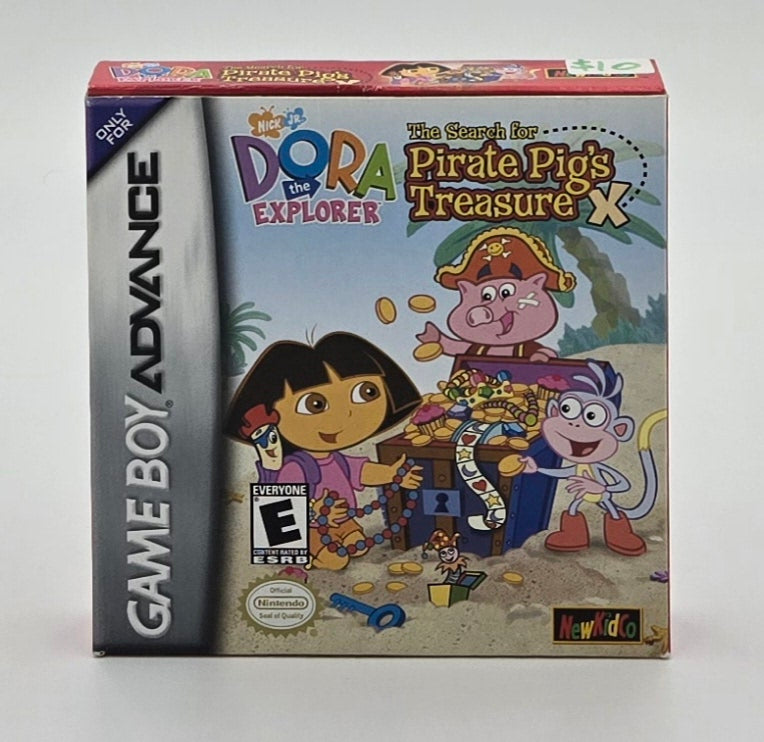 2002 New Kid Co. Dora the Explorer: The Search for Pirate Pig's Treasure Gameboy Advance Video Game Cartridge In Box