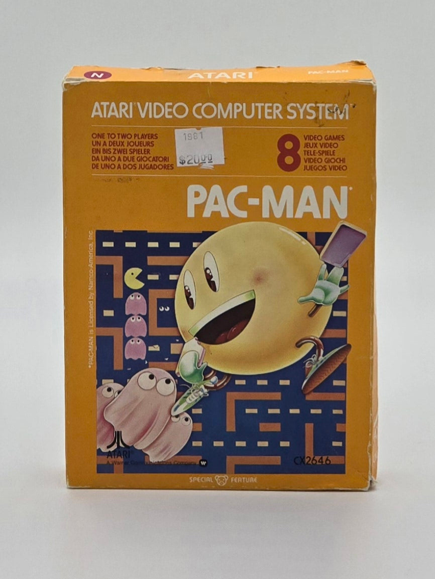 1980 Pac-Man Atari Video Game Cartridge In Box