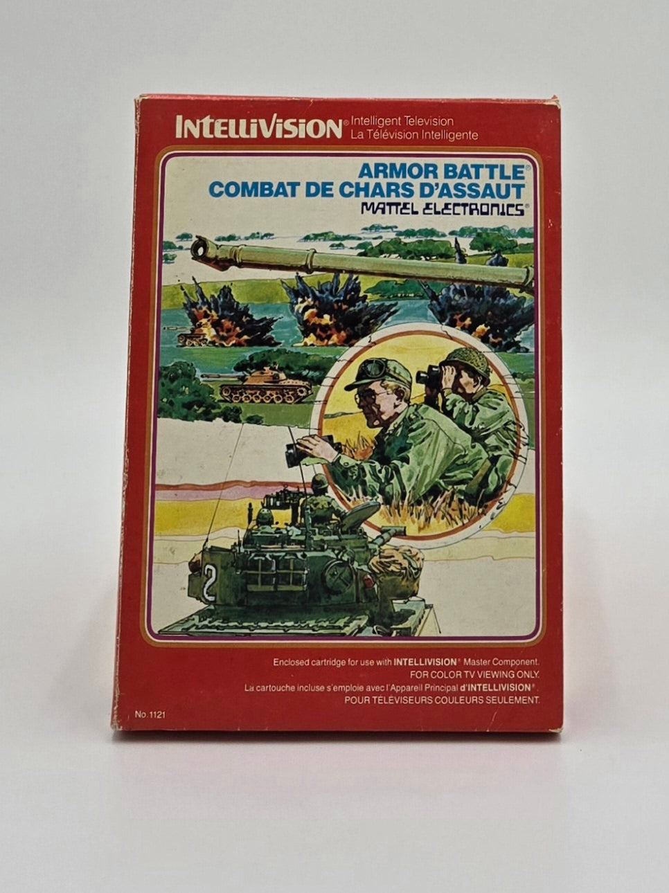 1979 Mattel Electronics Armor Battle Intellivision Video Game Cartridge In Box