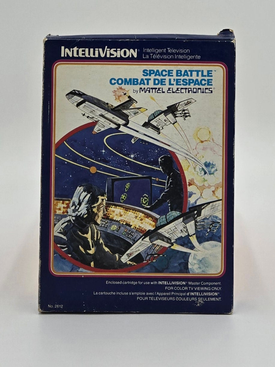 1979 Mattel Electronics Space Battle Intellivision Video Game Cartridge In Box