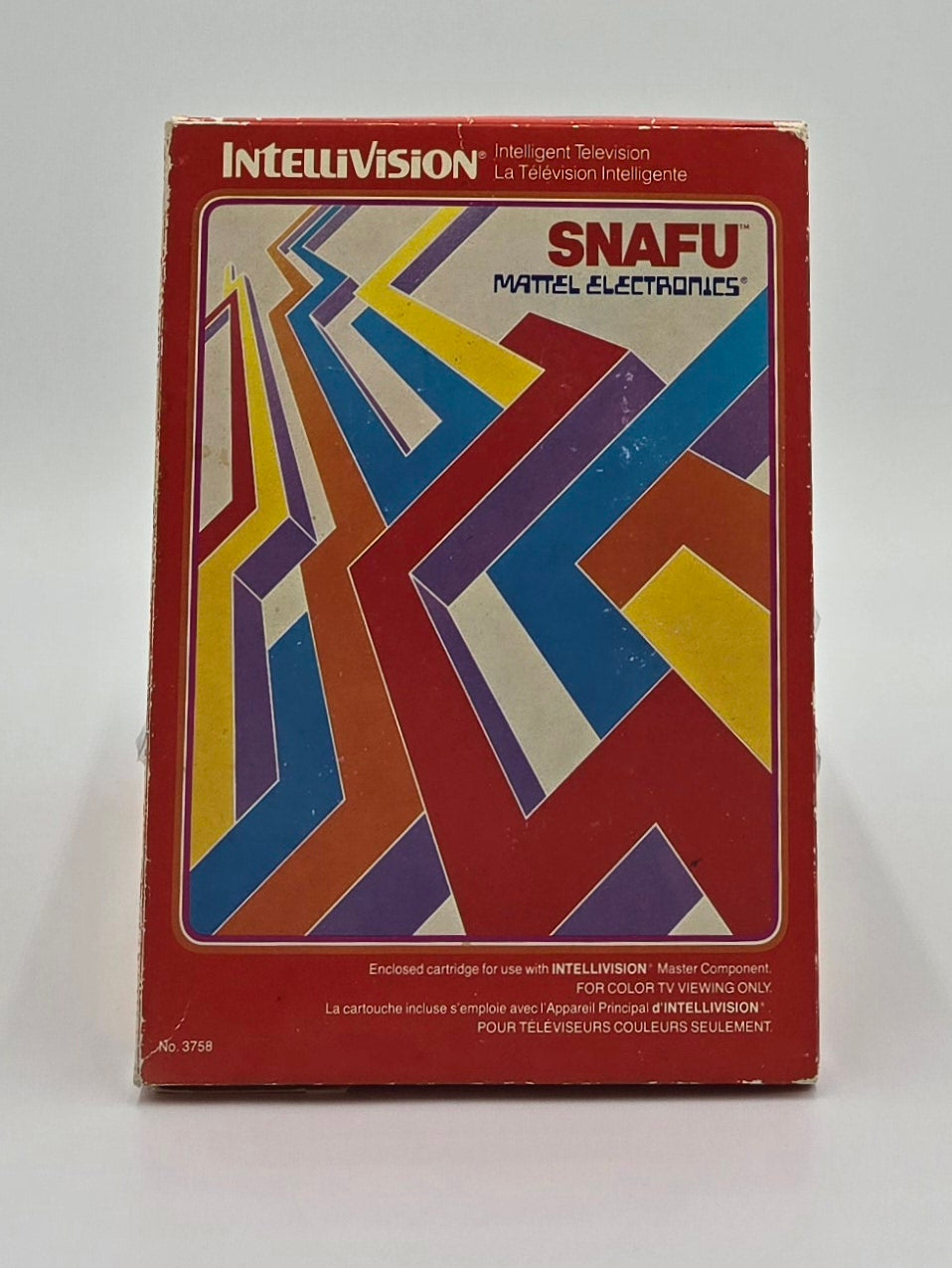 1981 Mattel Electronics Snafu Intellivision Video Game Cartridge In Box