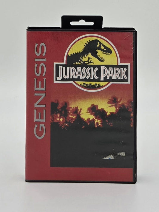 1993 Jurassic Park Sega Genesis Video Game Cartridge In Box