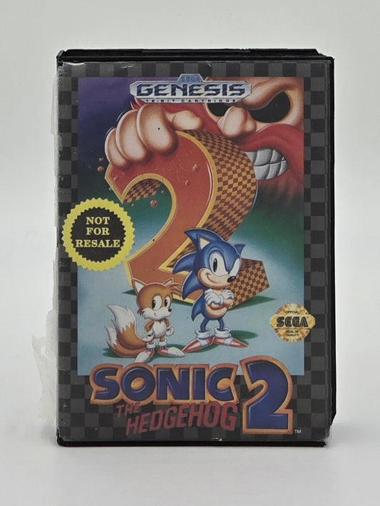 1992 Sonic the Hedgehog 2 Sega Genesis Video Game Cartridge In Box