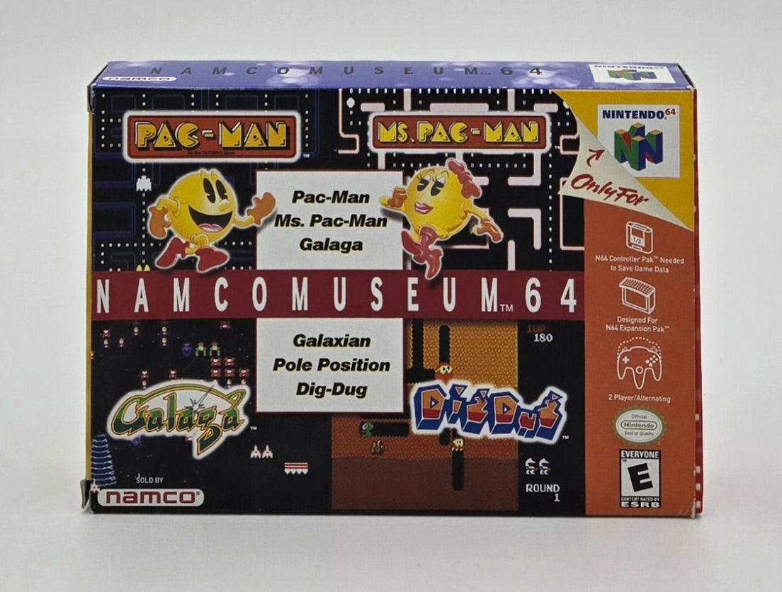 1999 Namco Museum 64 Video Game Cartridge In Box