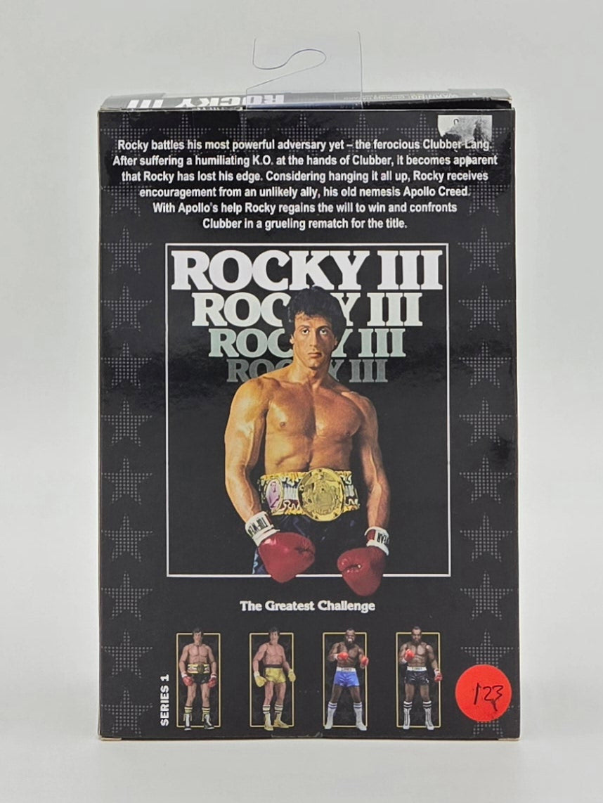 NECA Reel Toys Rocky III Rocky 40th Anniversary Series 1 Clubber Lang Action Figure