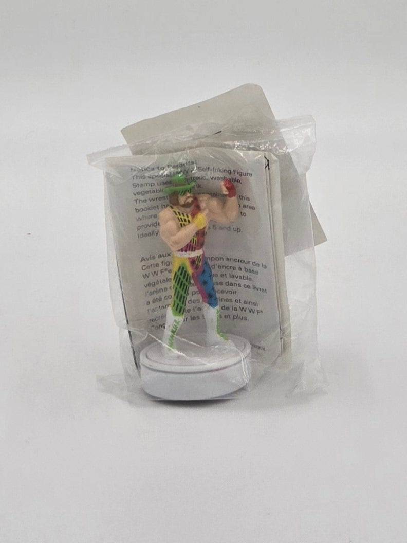 1980s WWF Titan Sports Macho King Randy Savage Self-Inking Figure Stamp