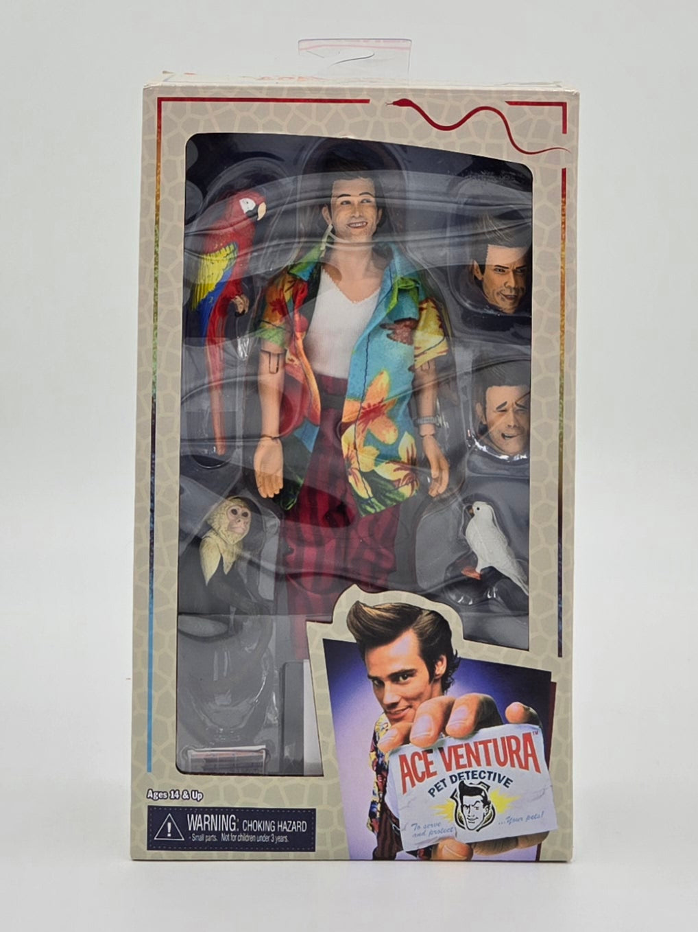 NECA Reel Toys Ace Ventura: Pet Detective Jim Carrey Clothed Action Figure