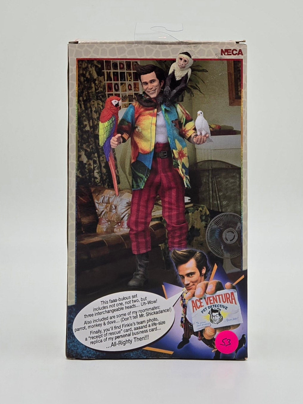 NECA Reel Toys Ace Ventura: Pet Detective Jim Carrey Clothed Action Figure