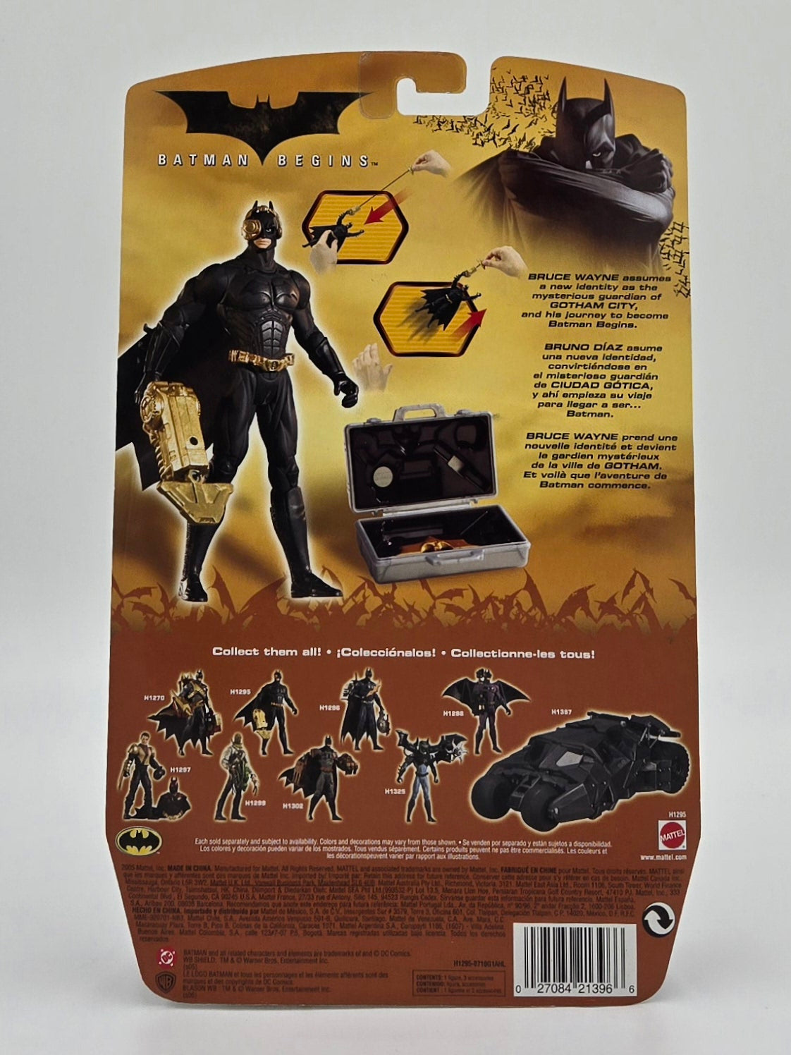 2005 Mattel Batman Begins Battle Gear Batman Action Figure