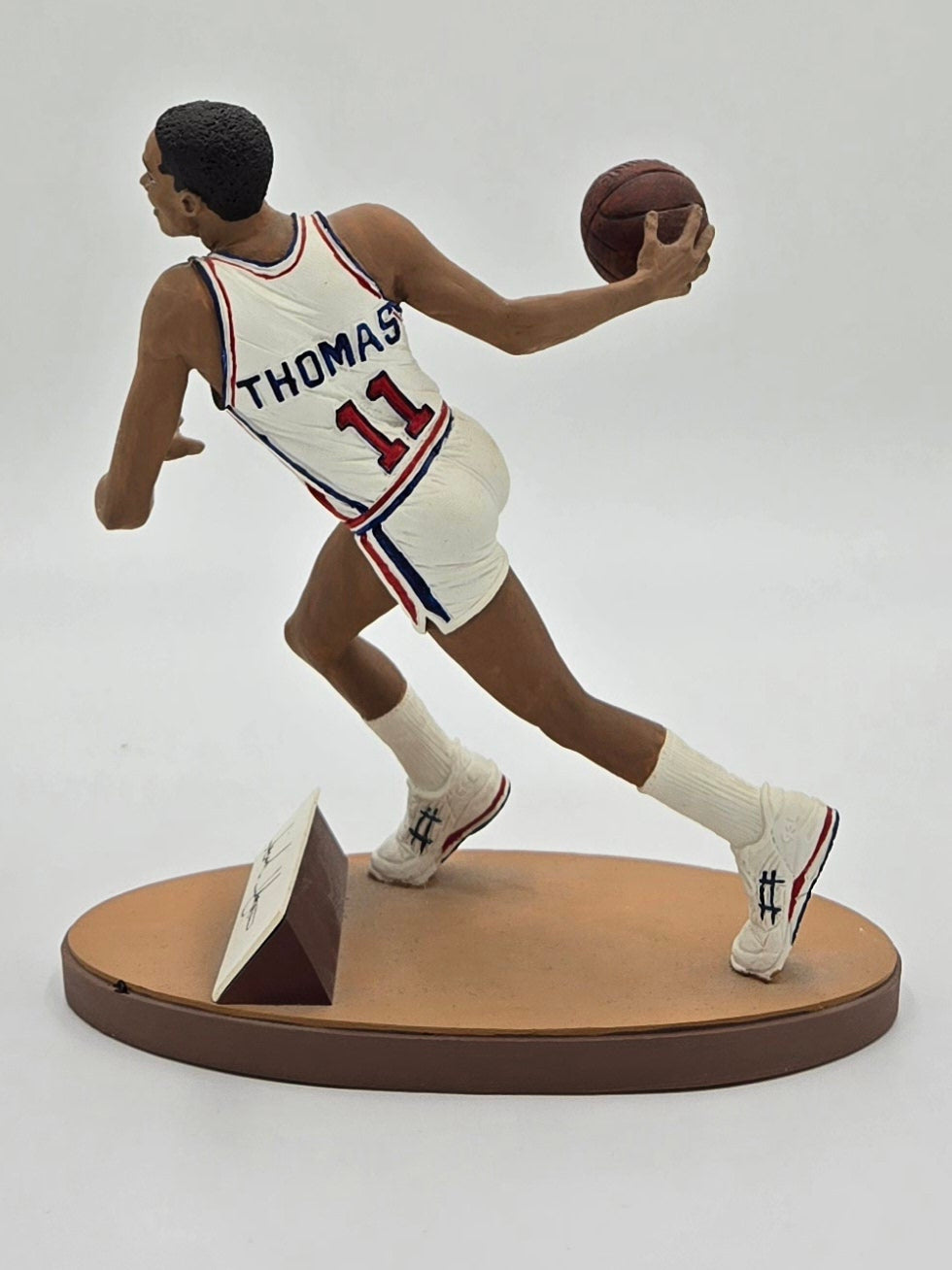 Isaiah Thomas Signed Hand Painted Collectible Porcelain Statue Figure JSA Certified