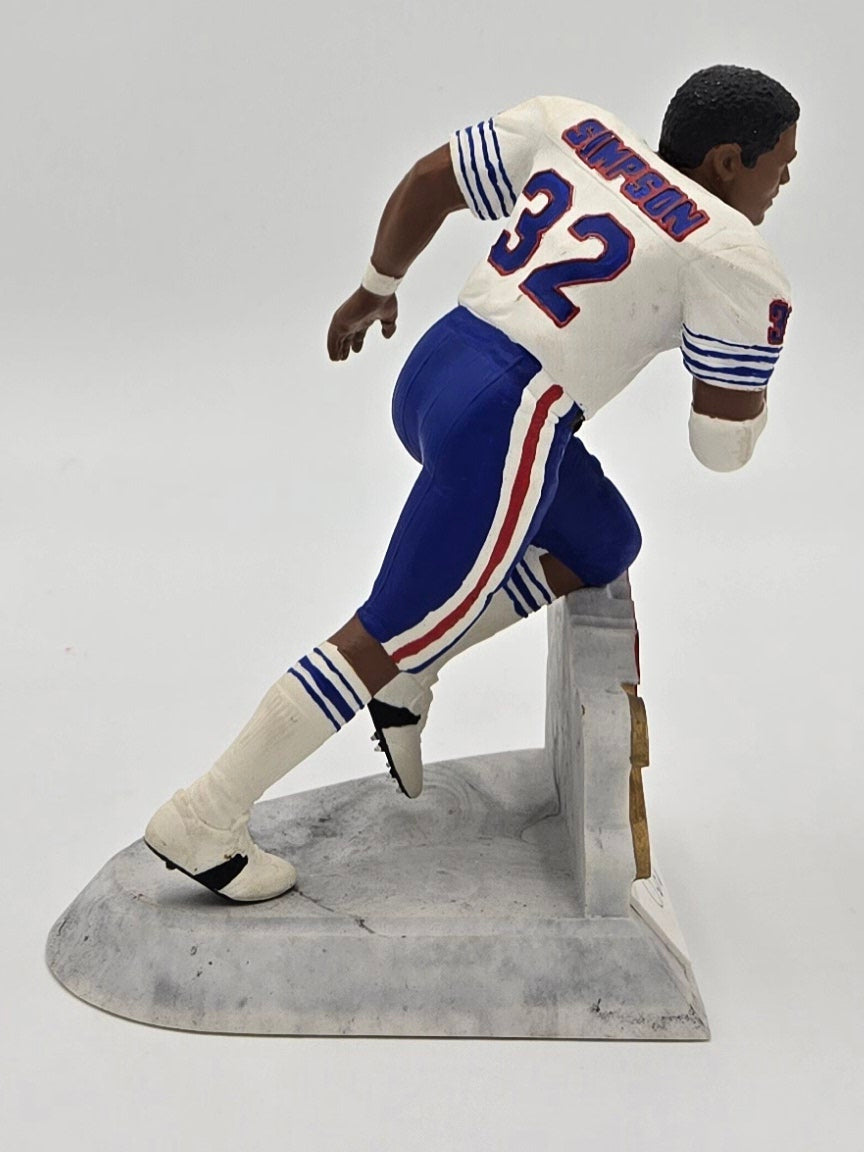 O.J. Simpson Signed Hand Painted Collectible Porcelain Statue Figure JSA Certified