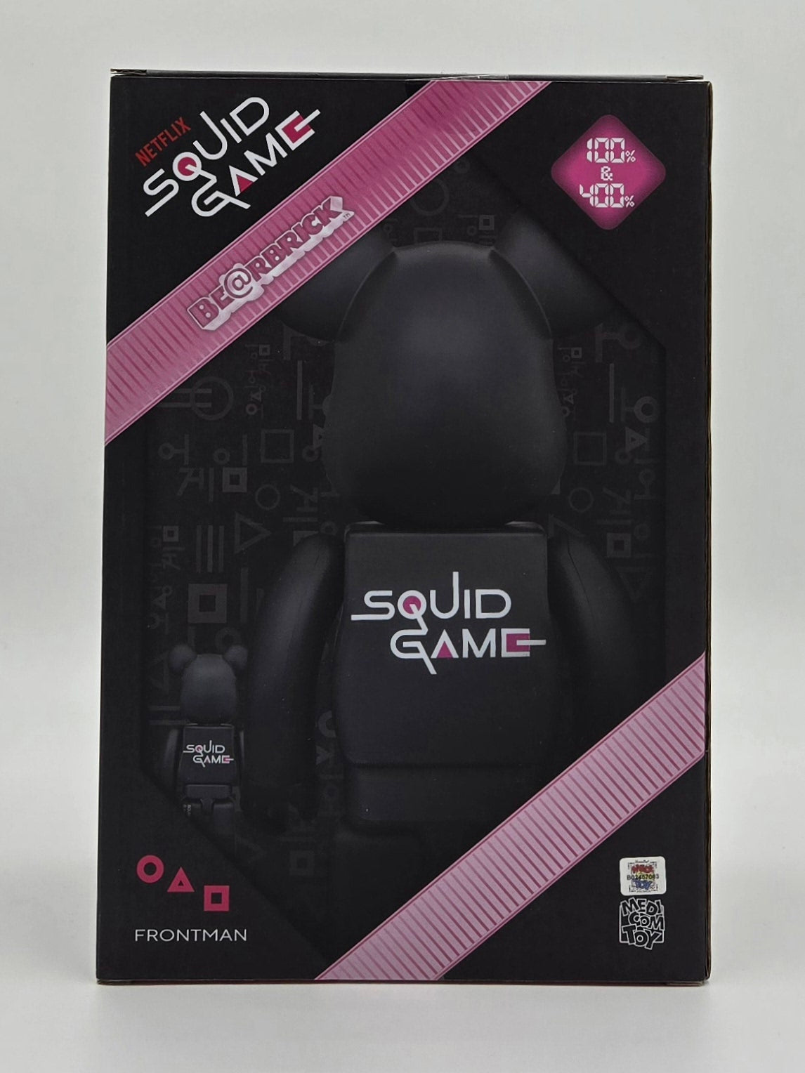 Bearbrick Squid Game Frontman 100% & 400% 2-Pack Collectible Set