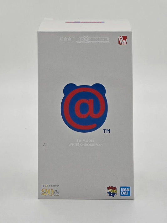 Bearbrick 20th Anniversary 1st Model White Chrome Version Collectible Figure