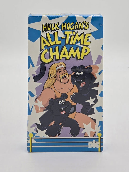 1985 Hulk Hogan's All-Time Champ Animated Show Sealed VHS Tape