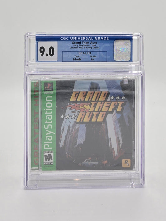 1997 Grand Theft Auto Playstation Disc Graded Video Game CGC 9